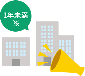 1年未満(※)