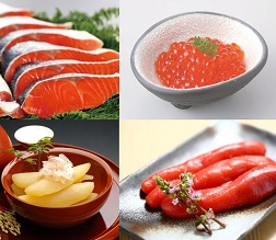 紅鮭と魚卵のセット