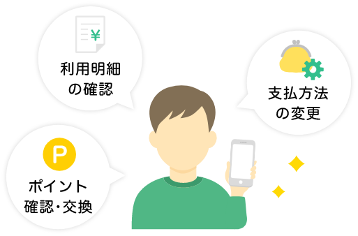 利用明細の確認 支払方法 ポイント確認・交換